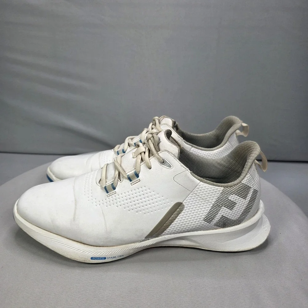 FootJoy FJ Mens Fuel Spikeless Golf Shoes White Sneakers Size 11.5